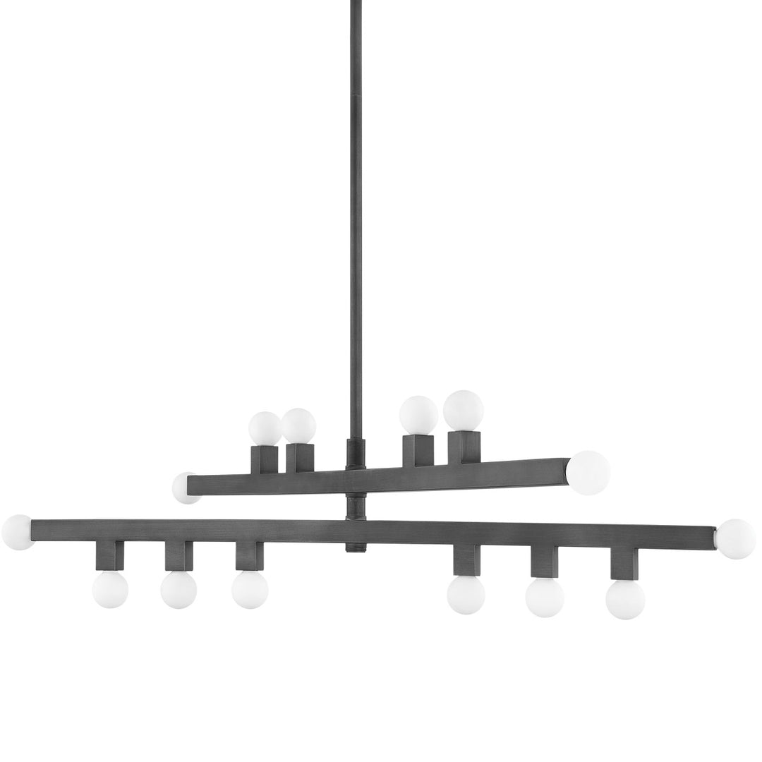 Sutter 14 Light Chandelier in Graphite - available from The Lighting Shoppe, trusted by Canadian homeowners