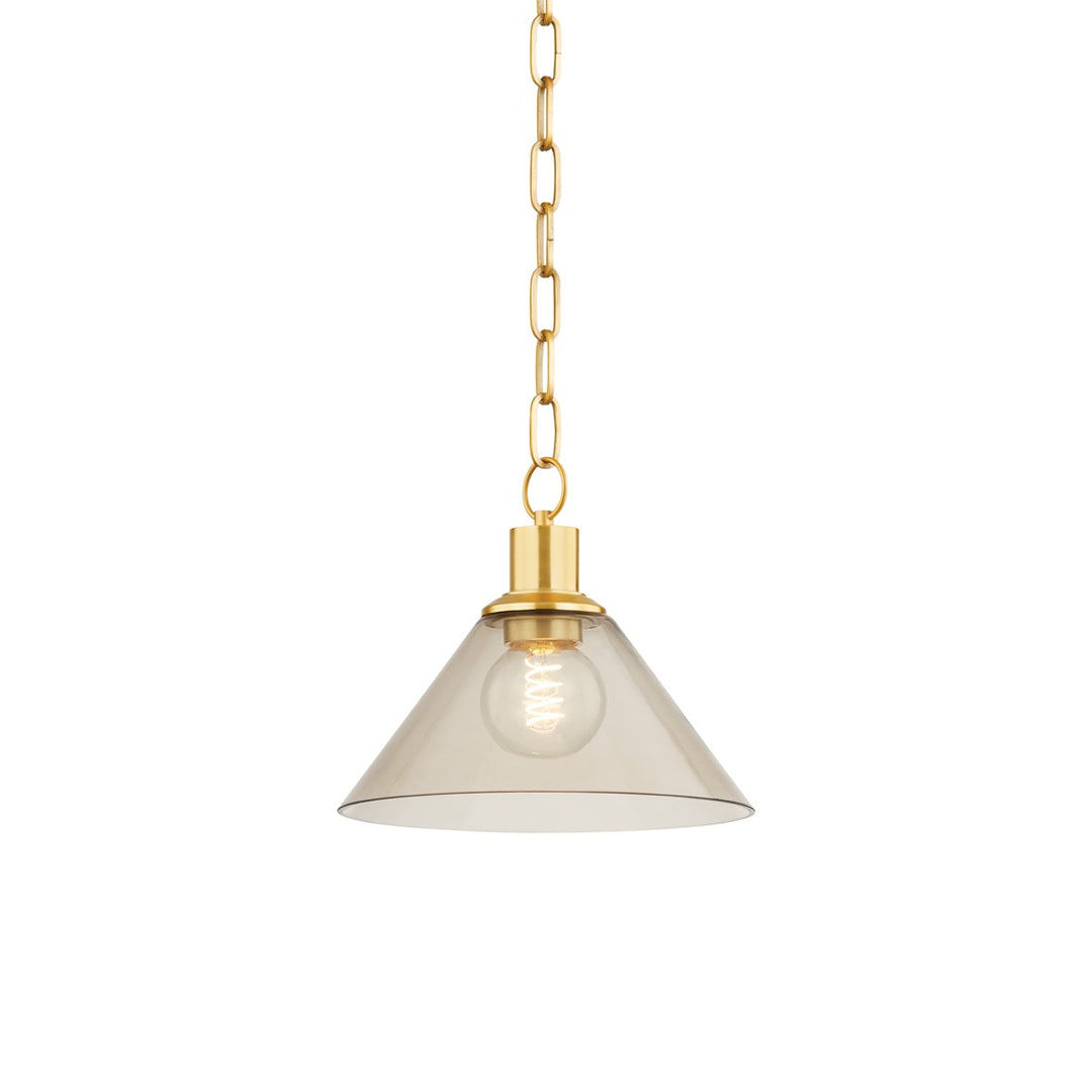 Anniebee One Light Pendant in Aged Brass - available from The Lighting Shoppe, trusted by Canadian homeowners