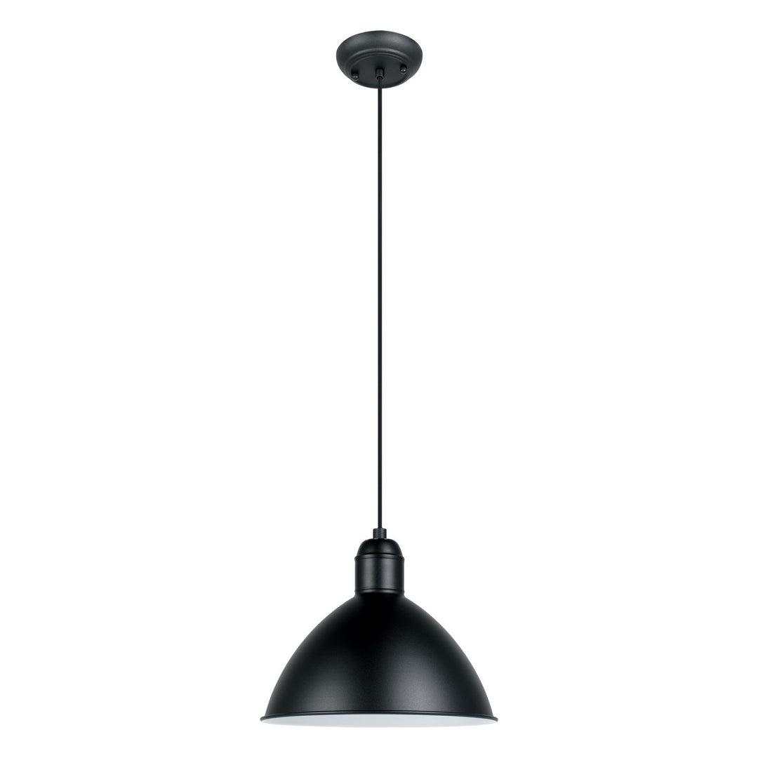 Priddy One Light Pendant in Black - available from The Lighting Shoppe, trusted by Canadian homeowners