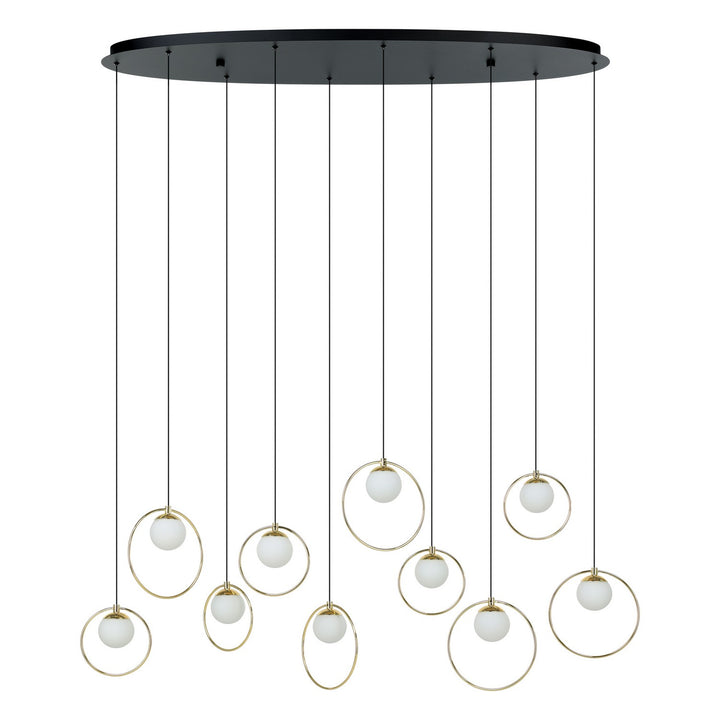 Portocolom LED Pendant in Black, Shinny Brass - available from The Lighting Shoppe, trusted by Canadian homeowners