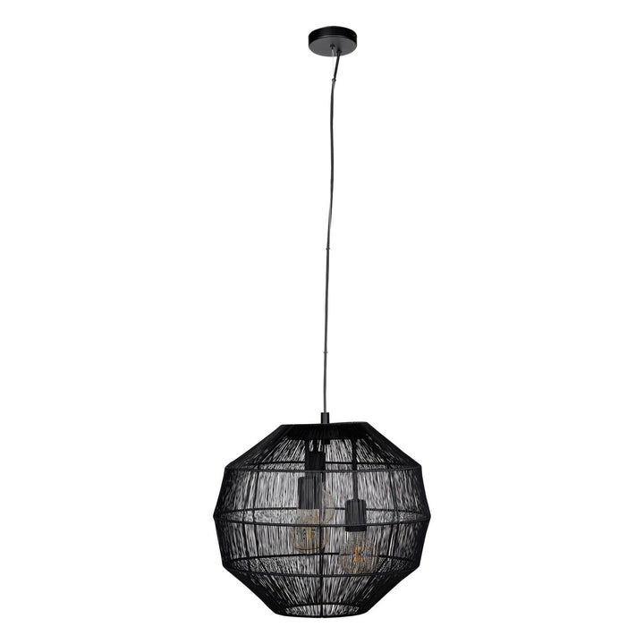 Orbetello Three Light Pendant in Black - available from The Lighting Shoppe, trusted by Canadian homeowners