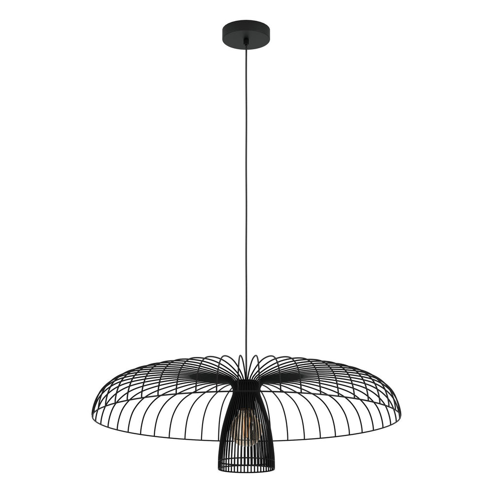 Champerico One Light Chandelier in Black - available from The Lighting Shoppe, trusted by Canadian homeowners