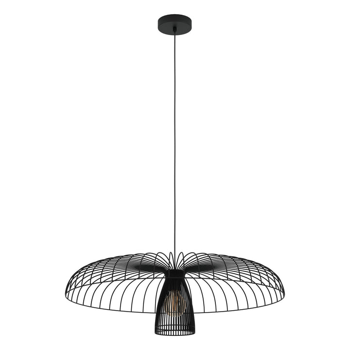 Champerico One Light Chandelier in Black - available from The Lighting Shoppe, trusted by Canadian homeowners