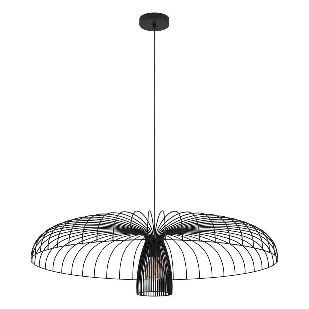 Champerico One Light Chandelier in Black - available from The Lighting Shoppe, trusted by Canadian homeowners