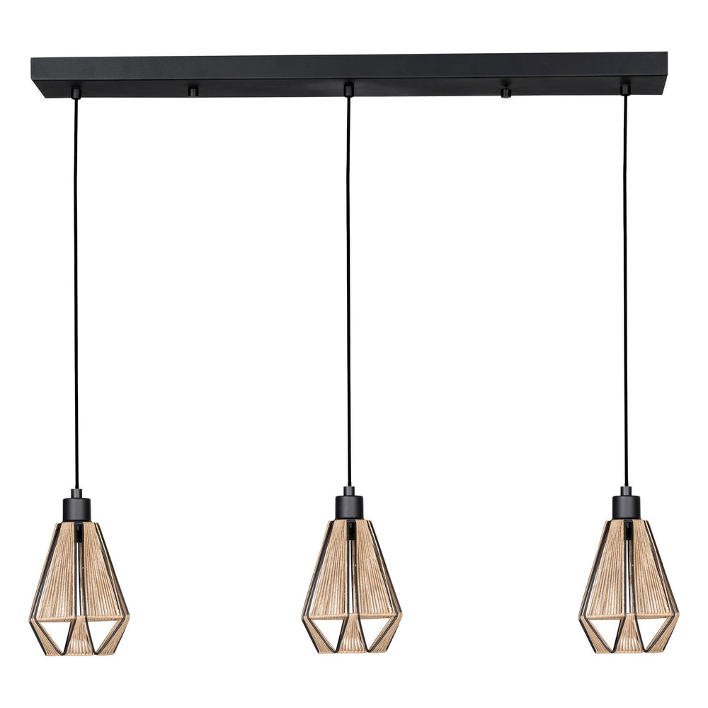 Adwickle Three Light Pendant in Black - available from The Lighting Shoppe, trusted by Canadian homeowners