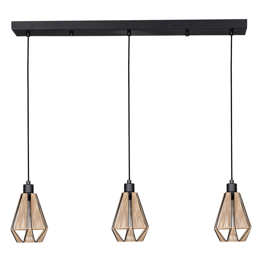 Adwickle Three Light Pendant in Black - available from The Lighting Shoppe, trusted by Canadian homeowners