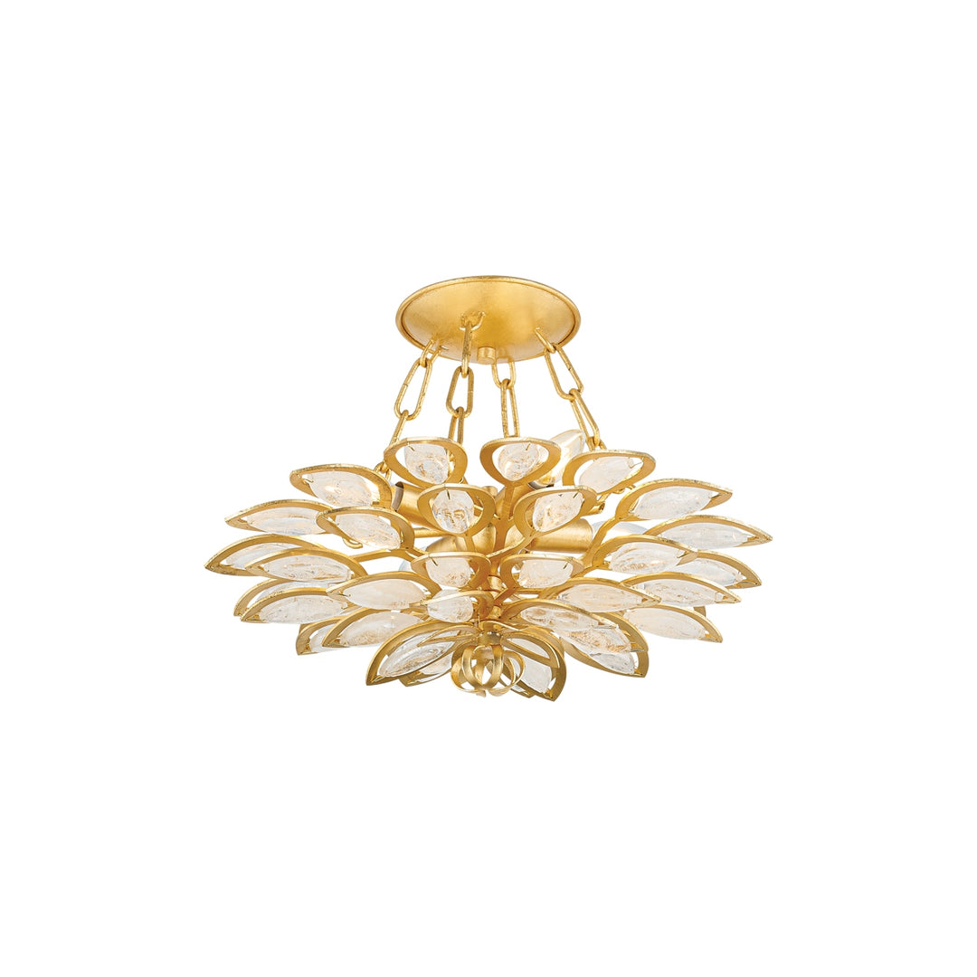 Corbett Lighting Canada - 363-18-GL - Four Light Semi Flush Mount - Vittoria - Gold Leaf