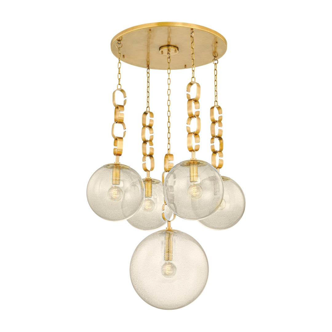 Corbett Lighting Canada - 374-38-VB - Five Light Chandelier - Nessa - Vintage Brass
