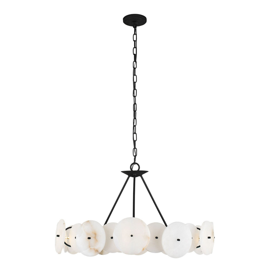 Cosmos Six Light Chandelier in Matte Black - available from The Lighting Shoppe, trusted by Canadian homeowners