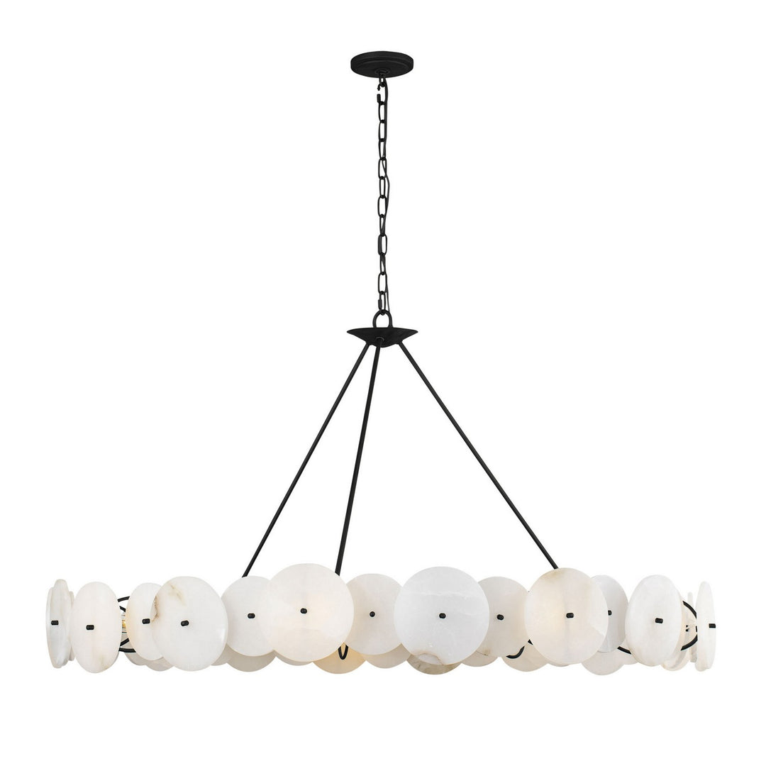 Cosmos Nine Light Chandelier in Matte Black - available from The Lighting Shoppe, trusted by Canadian homeowners