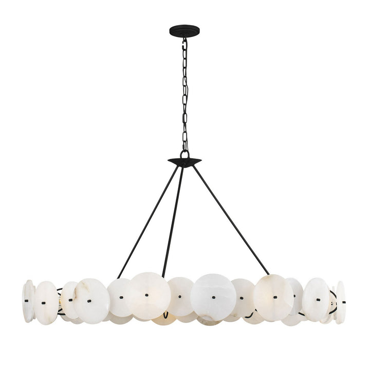 Cosmos Nine Light Chandelier in Matte Black - available from The Lighting Shoppe, trusted by Canadian homeowners