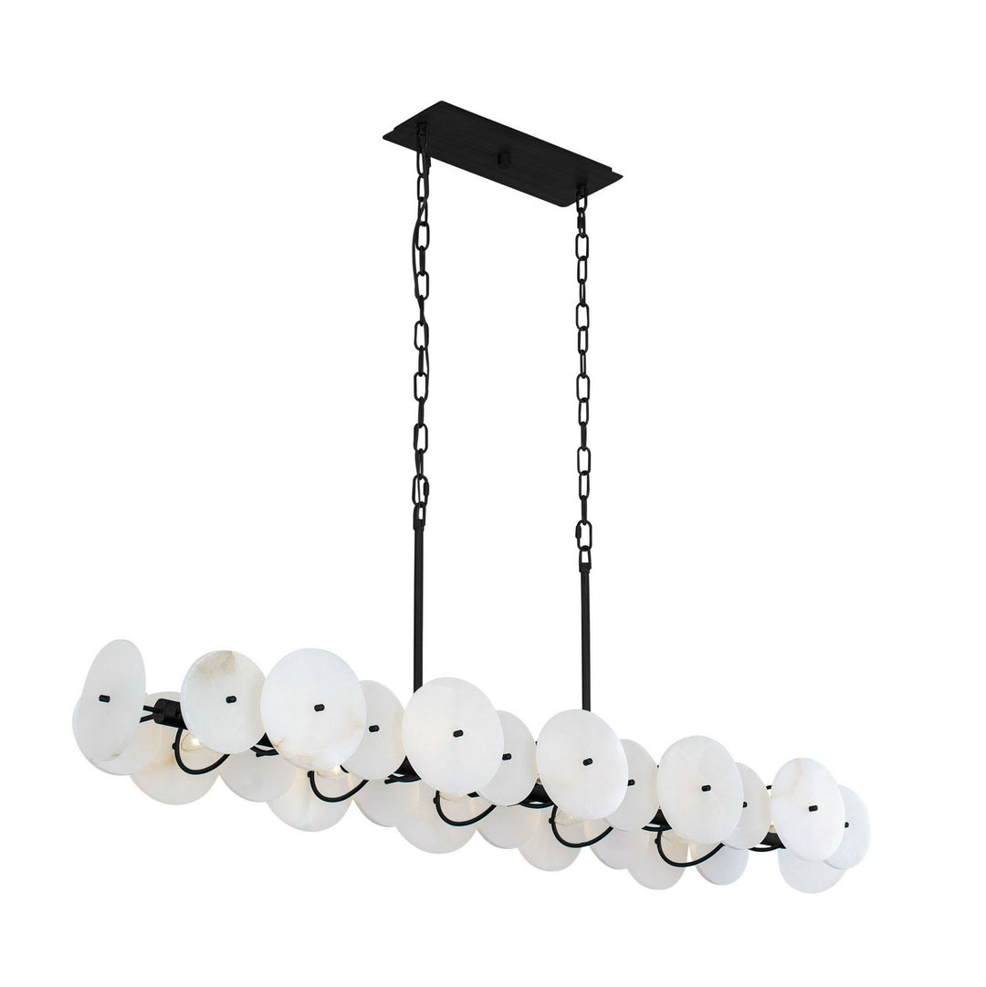 Cosmos Ten Light Linear Pendant in Matte Black - available from The Lighting Shoppe, trusted by Canadian homeowners