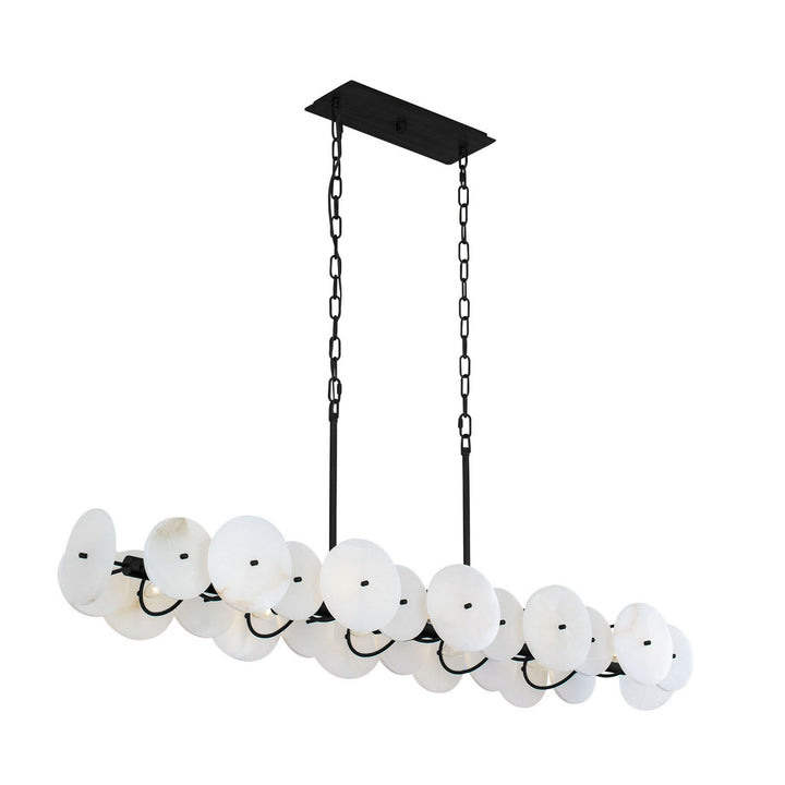 Cosmos Ten Light Linear Pendant in Matte Black - available from The Lighting Shoppe, trusted by Canadian homeowners