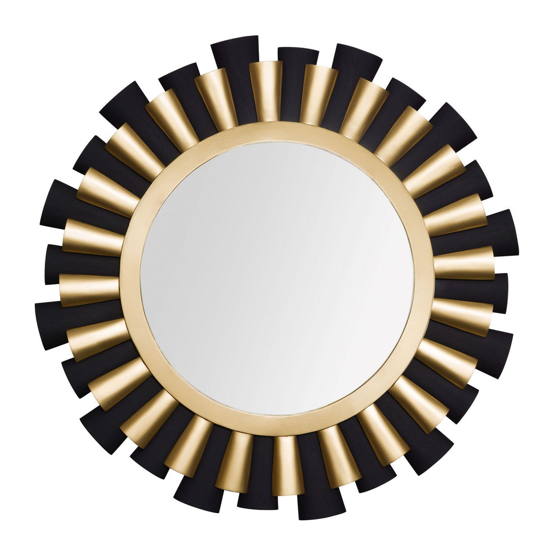 Daphne Mirror in Matte Black/French Gold - available from The Lighting Shoppe, trusted by Canadian homeowners