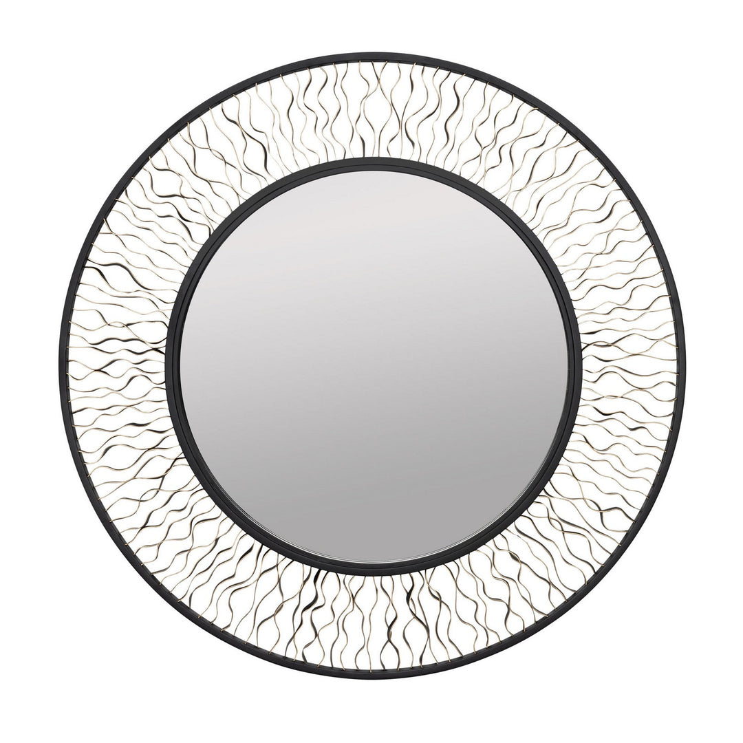 Estela Mirror in Matte Black/French Gold - available from The Lighting Shoppe, trusted by Canadian homeowners