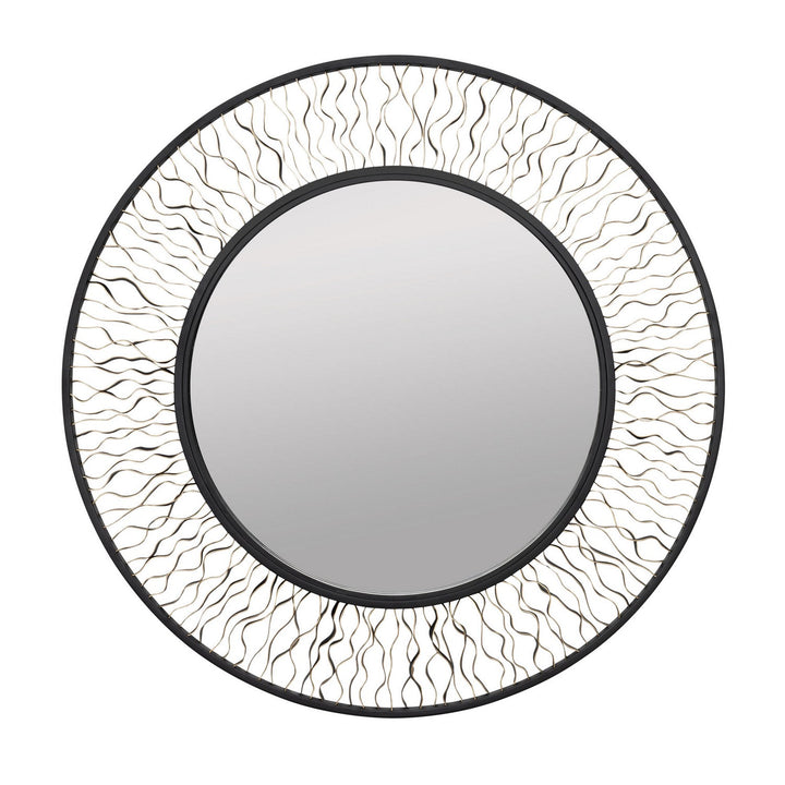 Estela Mirror in Matte Black/French Gold - available from The Lighting Shoppe, trusted by Canadian homeowners