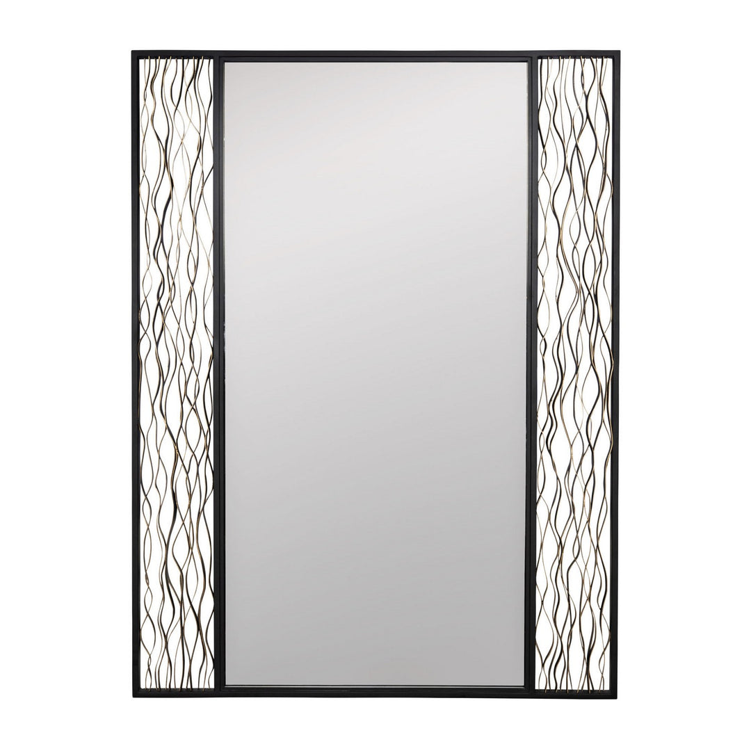 Estela Mirror in Matte Black/French Gold - available from The Lighting Shoppe, trusted by Canadian homeowners