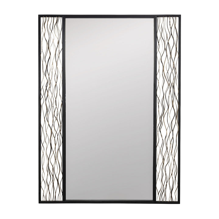 Estela Mirror in Matte Black/French Gold - available from The Lighting Shoppe, trusted by Canadian homeowners