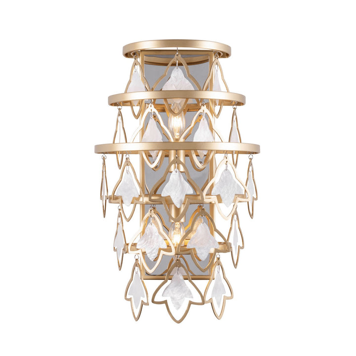 Fleur Two Light Wall Sconce in French Gold - available from The Lighting Shoppe, trusted by Canadian homeowners