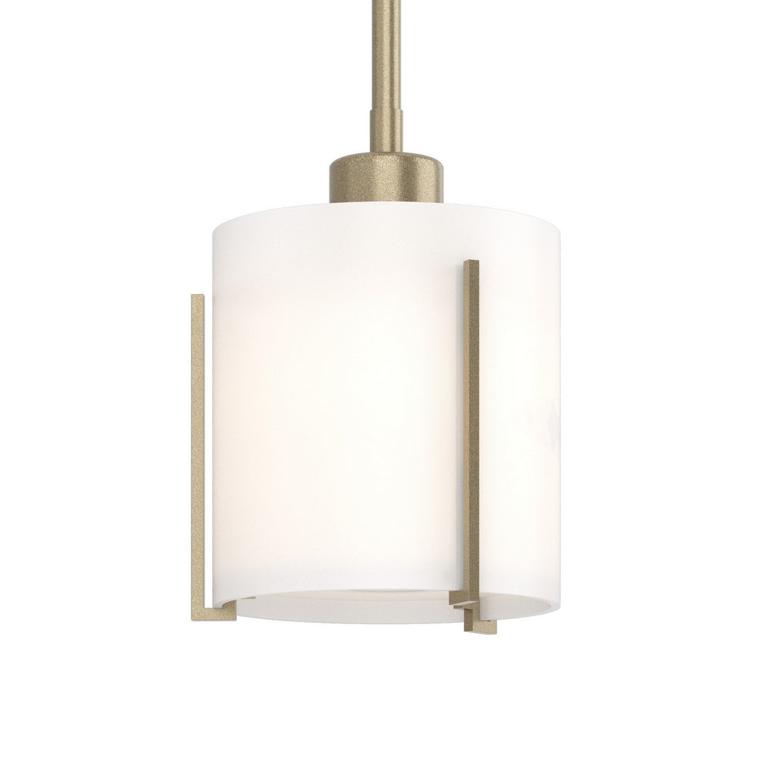 Exos Glass One Light Mini Pendant in Soft Gold - available from The Lighting Shoppe, trusted by Canadian homeowners