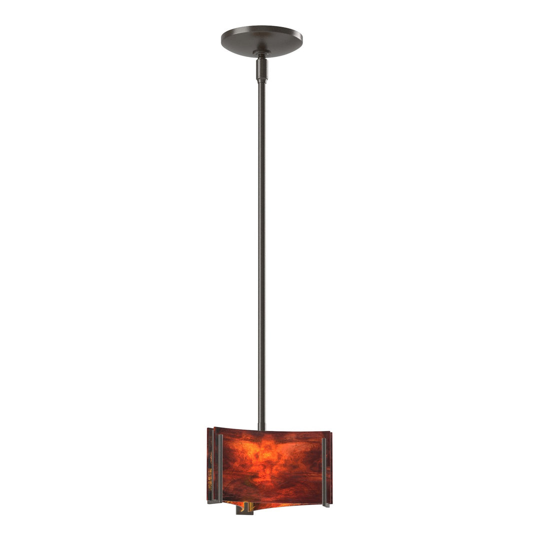 Exos Glass One Light Mini Pendant in Oil Rubbed Bronze - available from The Lighting Shoppe, trusted by Canadian homeowners