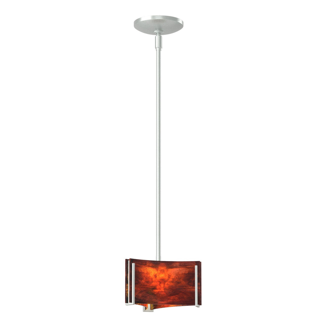Exos Glass One Light Mini Pendant in Vintage Platinum - available from The Lighting Shoppe, trusted by Canadian homeowners