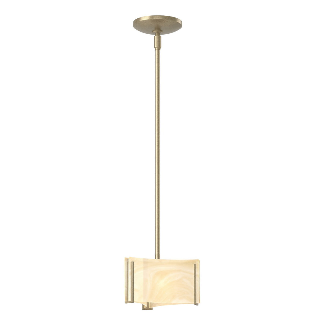 Exos Glass One Light Mini Pendant in Soft Gold - available from The Lighting Shoppe, trusted by Canadian homeowners