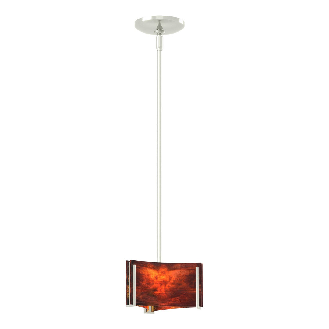 Exos Glass One Light Mini Pendant in Sterling - available from The Lighting Shoppe, trusted by Canadian homeowners