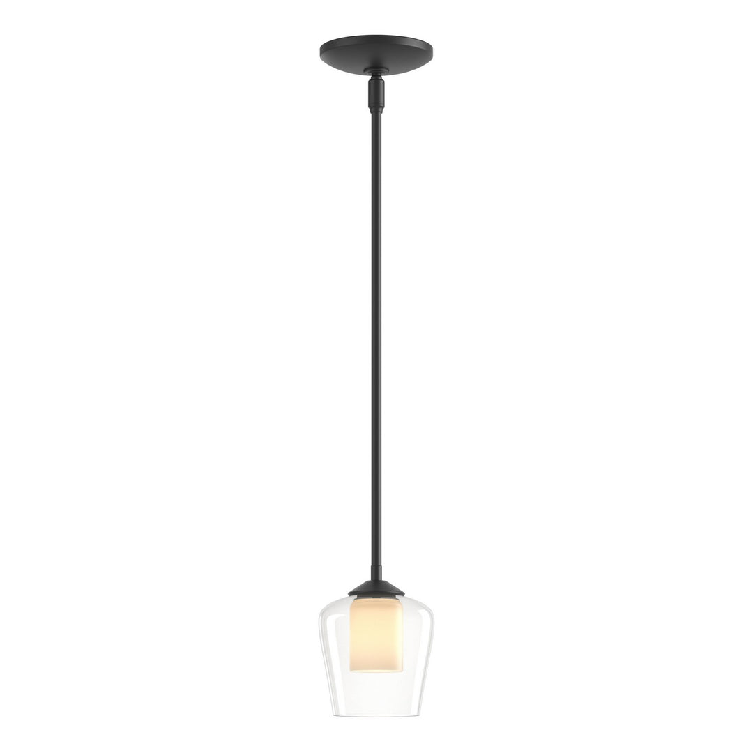 Simple Lines One Light Mini Pendant in Black - available from The Lighting Shoppe, trusted by Canadian homeowners