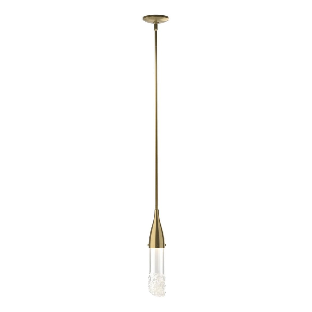 Fritz One Light Mini Pendant in Modern Brass - available from The Lighting Shoppe, trusted by Canadian homeowners