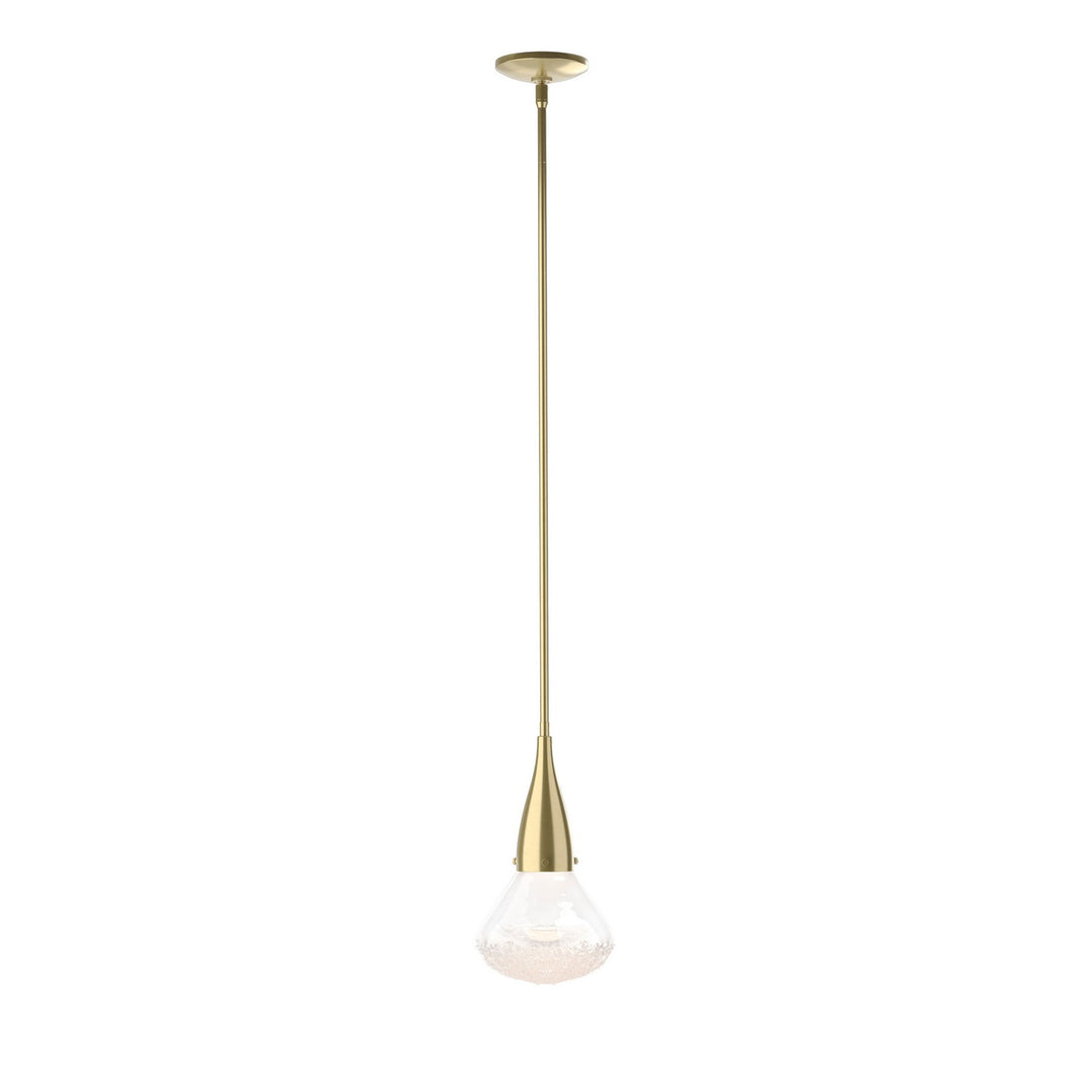 Fritz One Light Mini Pendant in Modern Brass - available from The Lighting Shoppe, trusted by Canadian homeowners