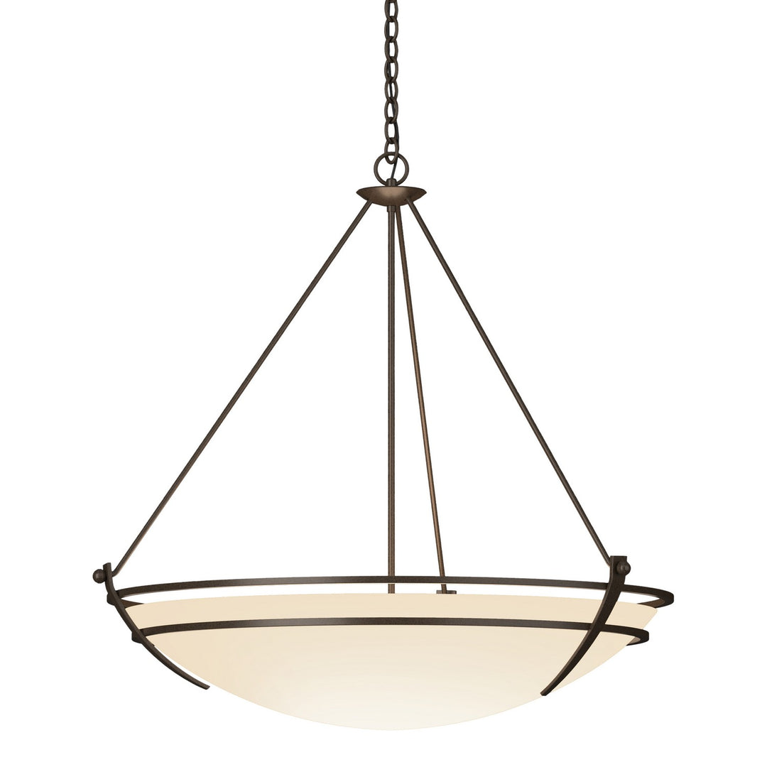 Hubbardton Forge Canada - 194431-SKT-05-GG0170 - Three Light Chandelier - Tryne - Bronze