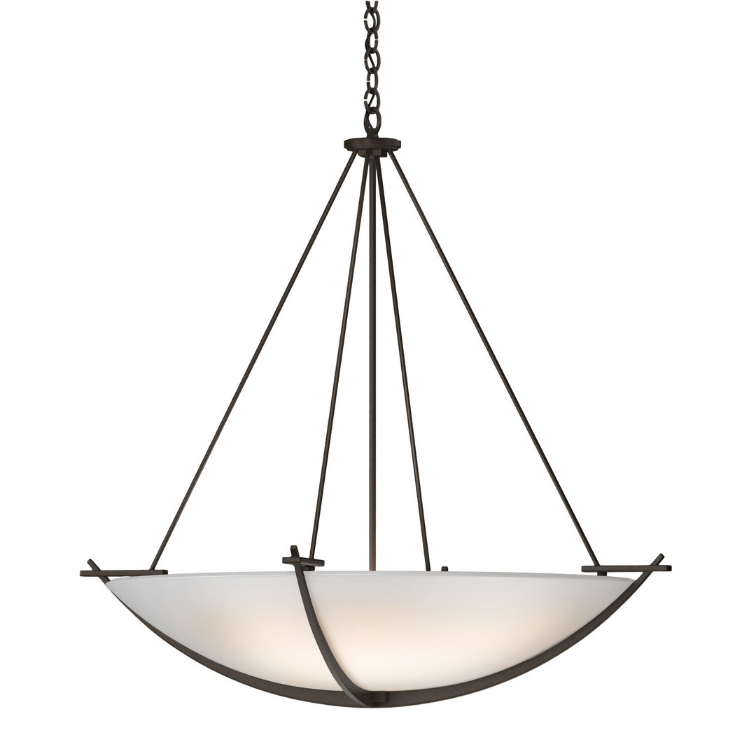 Hubbardton Forge Canada - 194531-SKT-05-GG0170 - Three Light Chandelier - Compass - Bronze