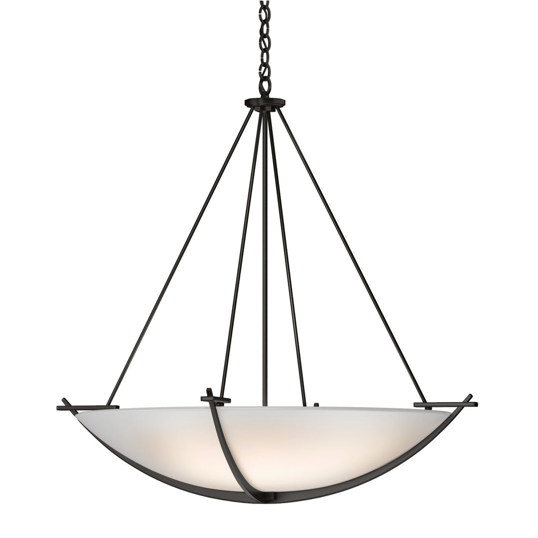 Hubbardton Forge Canada - 194531-SKT-14-GG0170 - Three Light Pendant - Compass - Oil Rubbed Bronze