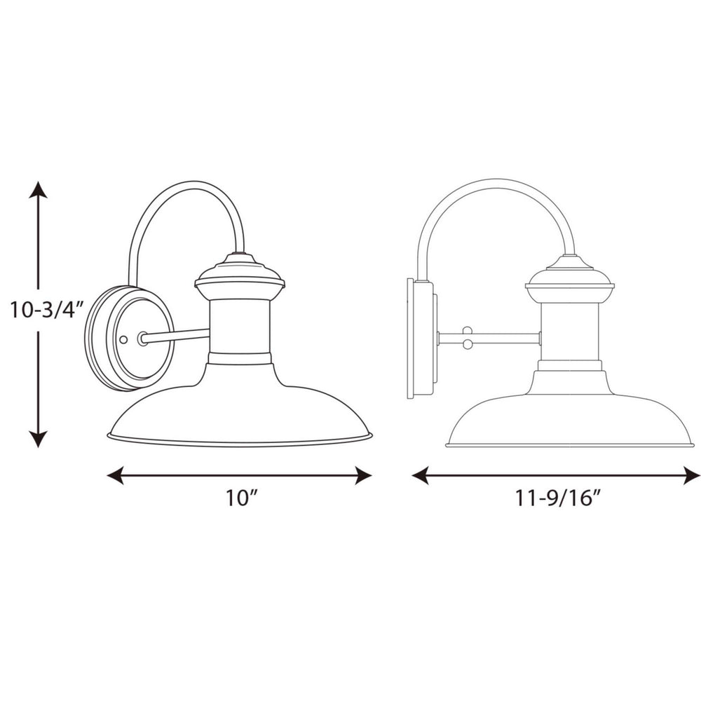 Progress Canada - P5722-71 - One Light Wall Lantern - Brookside - Gilded Iron