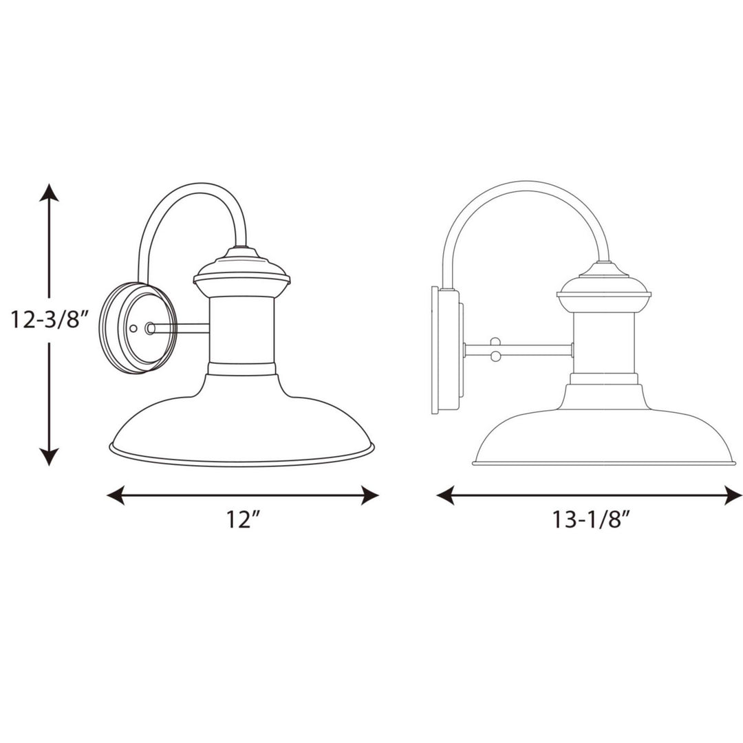 Progress Canada - P5723-14 - One Light Wall Lantern - Brookside - Cognac