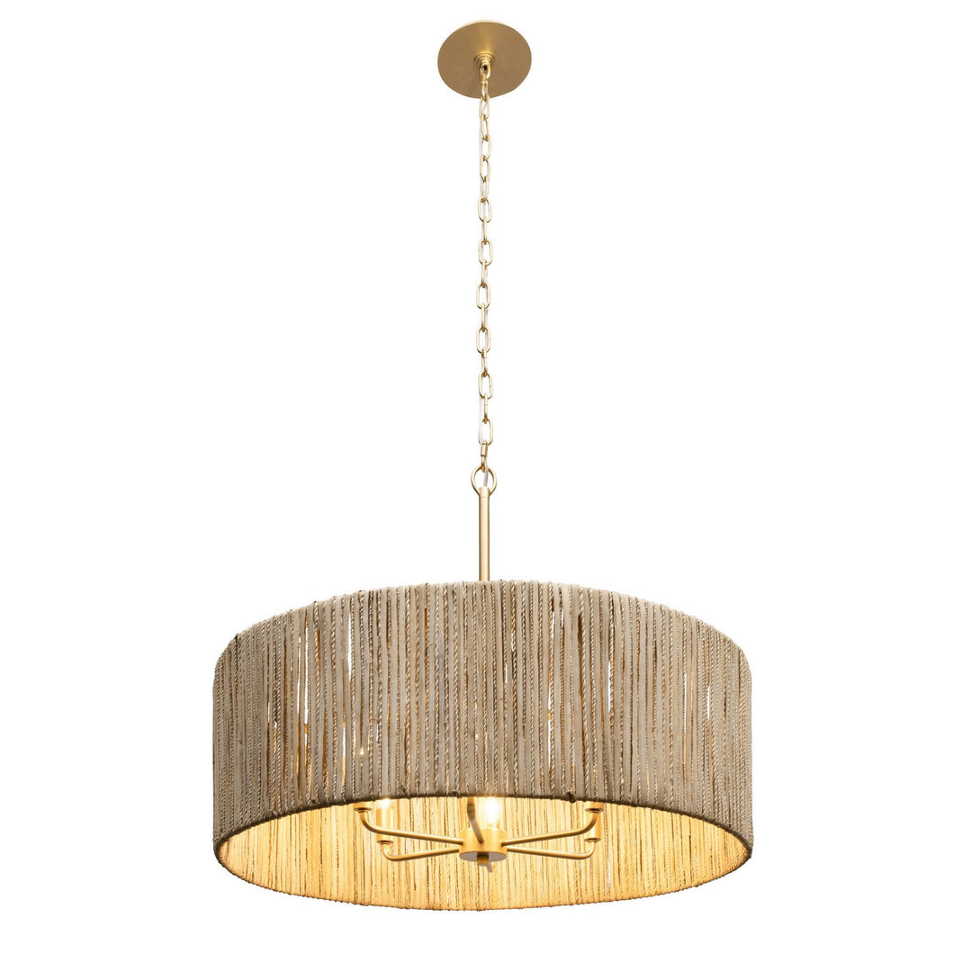 Jacob's Ladder Six Light Pendant in French Gold - available from The Lighting Shoppe, trusted by Canadian homeowners