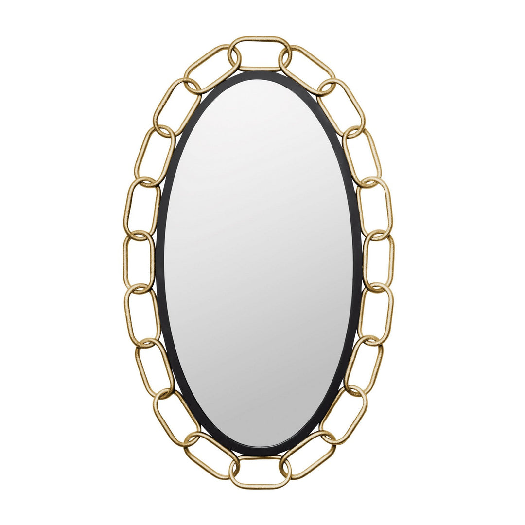 Chains of Love Mirror in Matte Black/Textured Gold - available from The Lighting Shoppe, trusted by Canadian homeowners