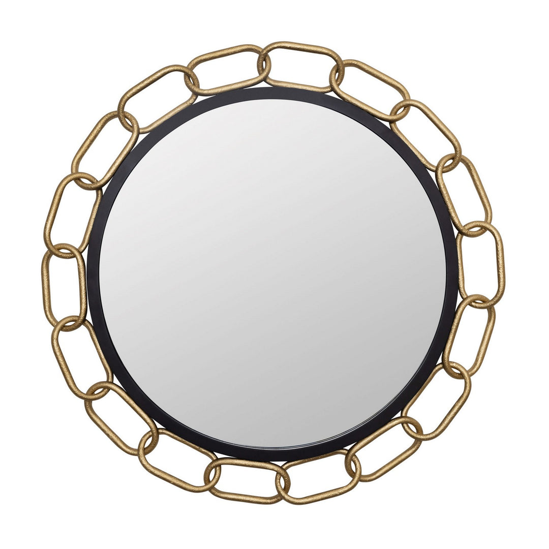 Chains of Love Mirror in Matte Black/Textured Gold - available from The Lighting Shoppe, trusted by Canadian homeowners