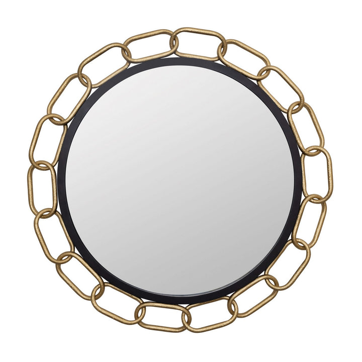 Chains of Love Mirror in Matte Black/Textured Gold - available from The Lighting Shoppe, trusted by Canadian homeowners