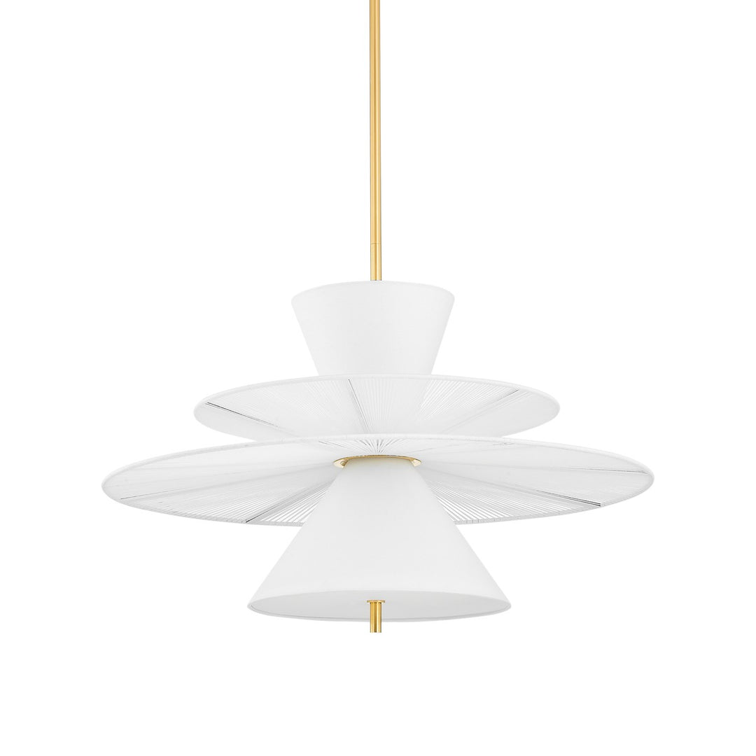 Esperance Two Light Pendant in Aged Brass - available from The Lighting Shoppe, trusted by Canadian homeowners