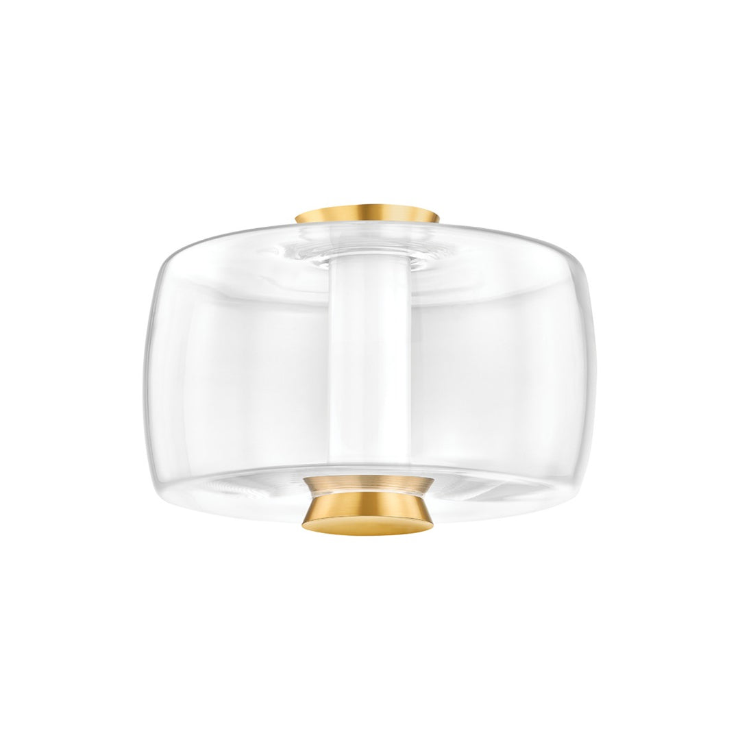 Beau LED Flush Mount in Aged Brass - available from The Lighting Shoppe, trusted by Canadian homeowners