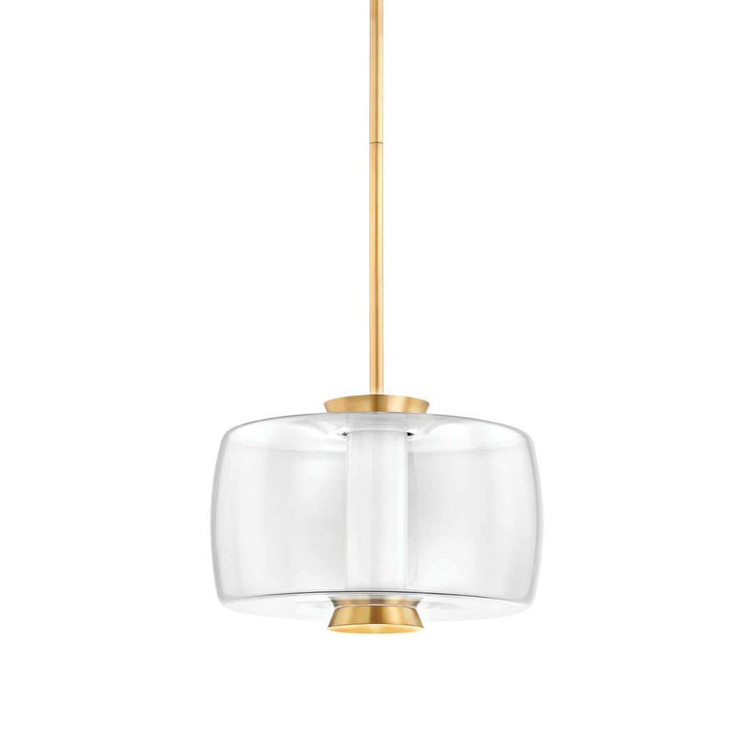Beau LED Pendant in Aged Brass - available from The Lighting Shoppe, trusted by Canadian homeowners