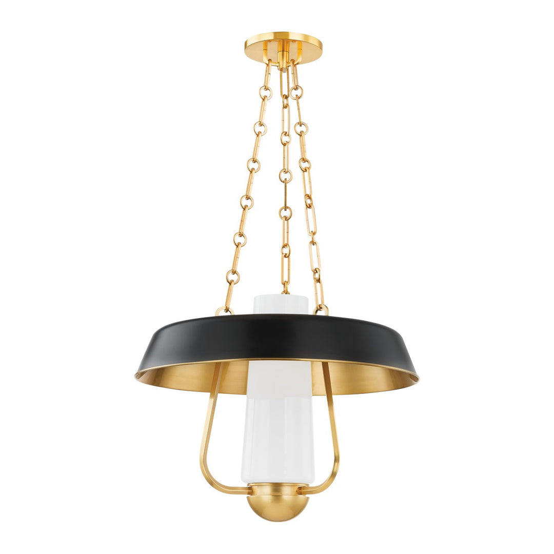 Provincetown One Light Lantern in Aged Brass/Soft Black - available from The Lighting Shoppe, trusted by Canadian homeowners
