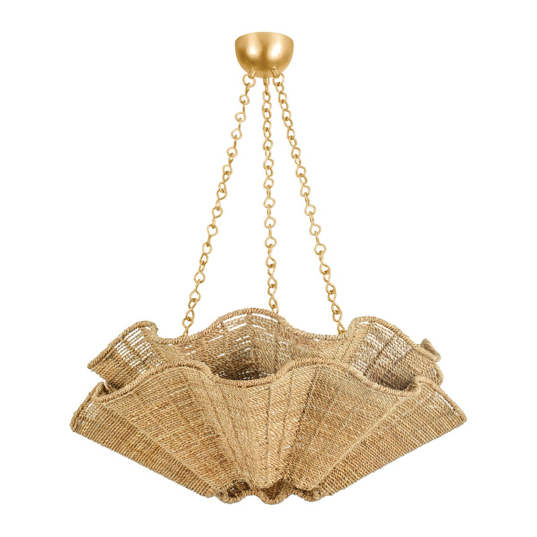 Hayworth Six Light Chandelier in Vintage Gold Leaf - available from The Lighting Shoppe, trusted by Canadian homeowners