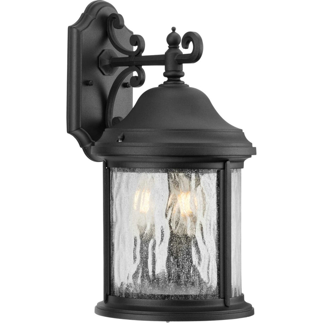 Ashmore Three Light Large Wall Lantern in Textured Black - available from The Lighting Shoppe, trusted by Canadian homeowners
