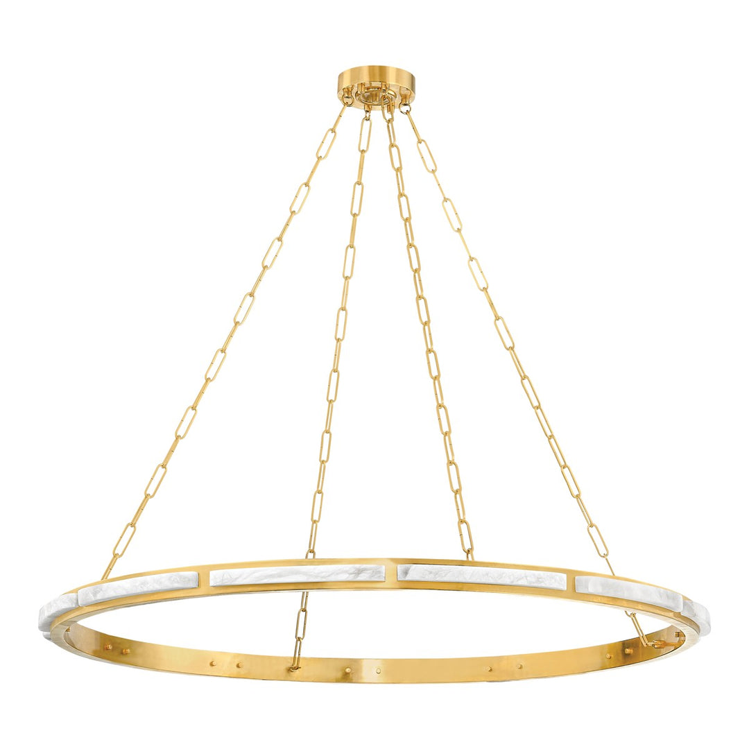 Wingate LED Chandelier in Aged Brass - available from The Lighting Shoppe, trusted by Canadian homeowners