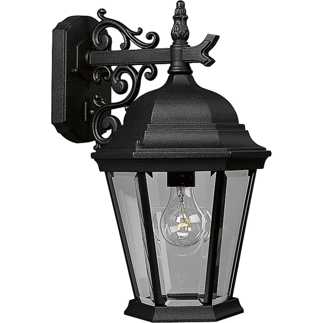 Welbourne One Light Wall Lantern in Textured Black - available from The Lighting Shoppe, trusted by Canadian homeowners