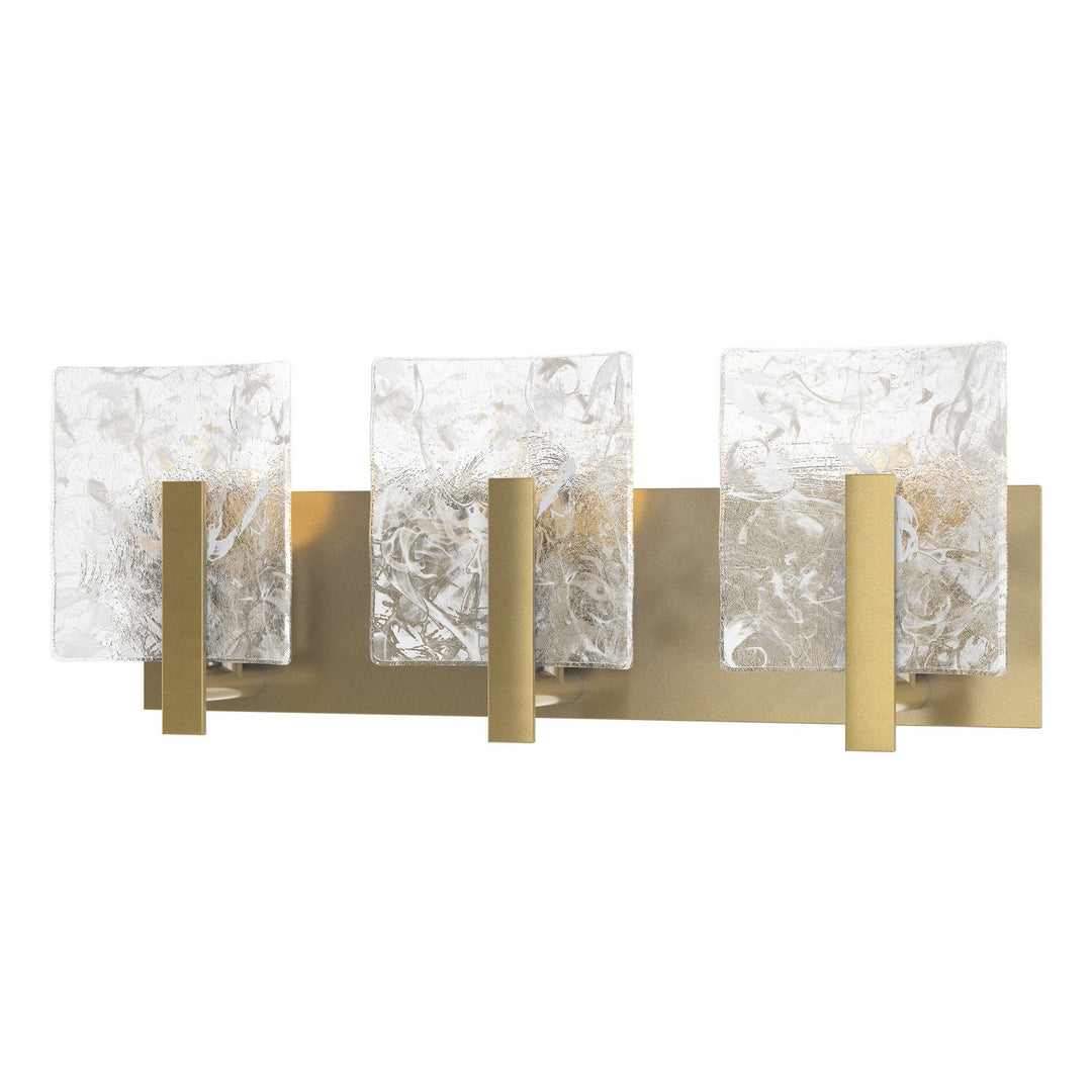 Arc Three Light Bath Sconce in Modern Brass - available from The Lighting Shoppe, trusted by Canadian homeowners