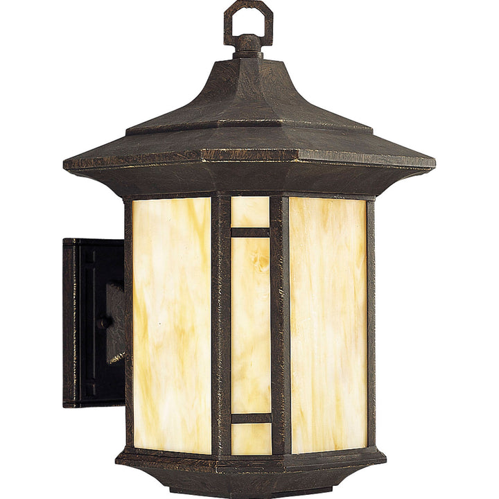 Progress Canada - P5629-46 - One Light Wall Lantern - Arts and Crafts - Weathered Bronze